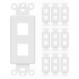 Enerlites 2-Port Decorator Data Wall Plate Insert