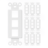 Enerlites 3-Port Decorator Data Wall Plate Insert