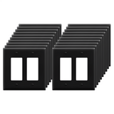 Enerlites Matte Finish Decorator/GFCI Two-Gang Wall Plate, Mid-Size