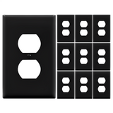 Enerlites Duplex Receptacle One-Gang Wall Plate, Mid-Size