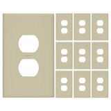 Enerlites Duplex Receptacle One-Gang Wall Plate, Over-Size
