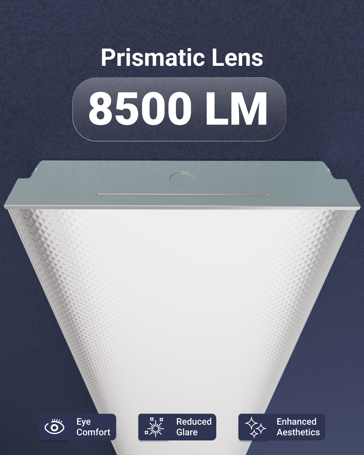 The fixture's ultra-slim, lightweight design seamlessly blends into any ceiling for your indoor space.