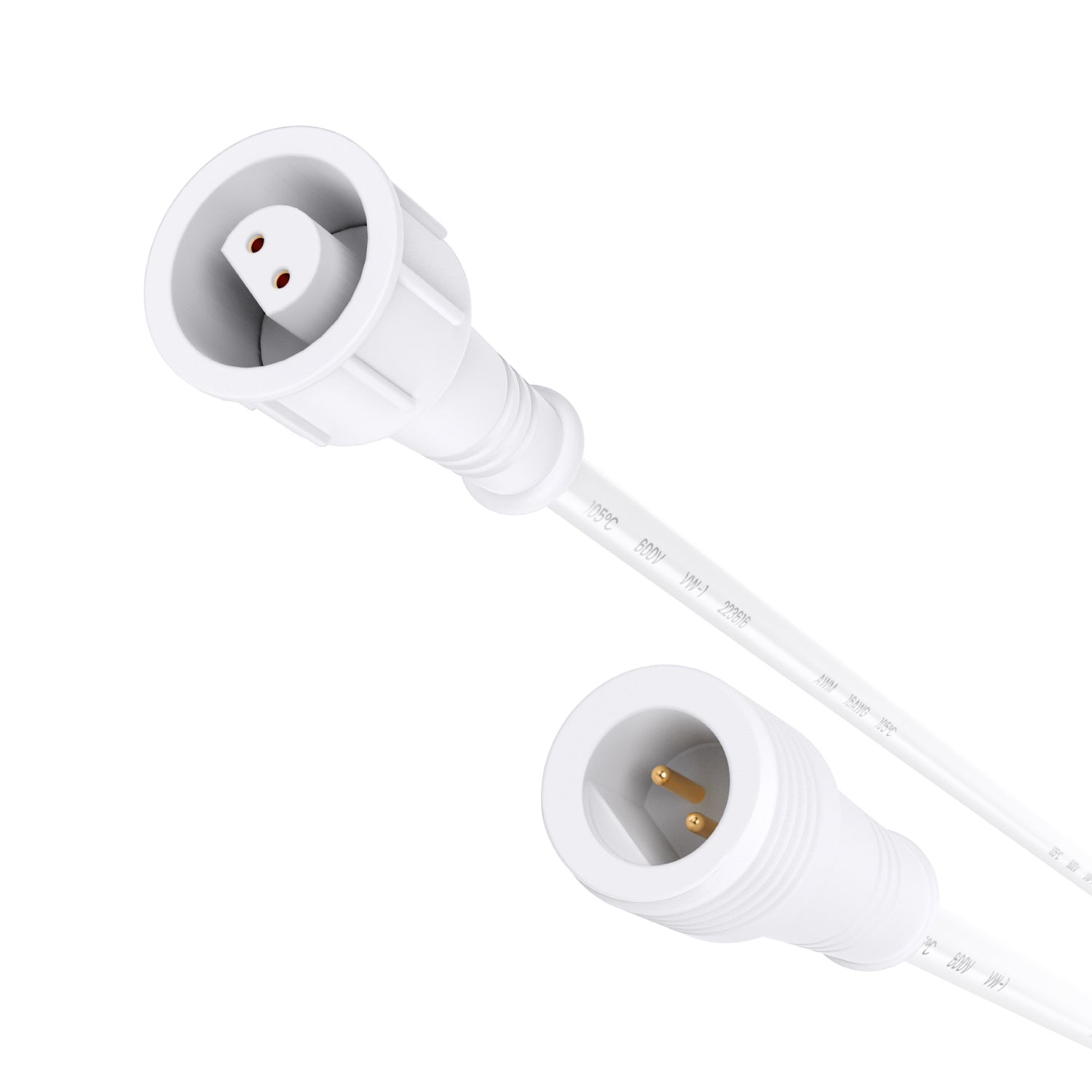 12 Inch 2-PIN Extension Cord for Sunco Single CCT Recessed Lights