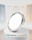 Choose from 5 selectable color temperatures (2700K, 3000K, 4000K, 5000K, 6000K) that fit the right ambiance for your space.