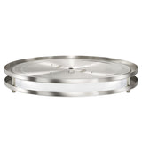 The 12" Brushed Nickel Selectable Ceiling Fixture features a low-profile, clean, modern touch to your residential or commercial environment.