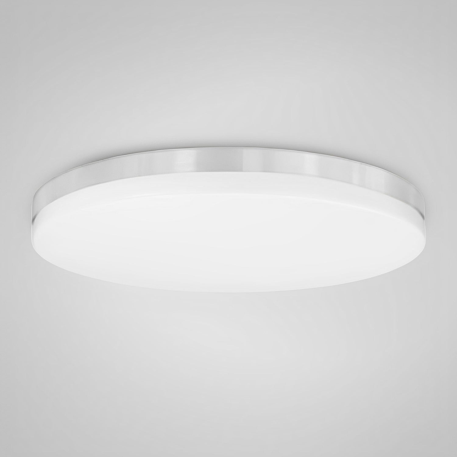 13 Inch Round Brushed Nickel Ceiling Light, Selectable CCT, 1400 Lumens