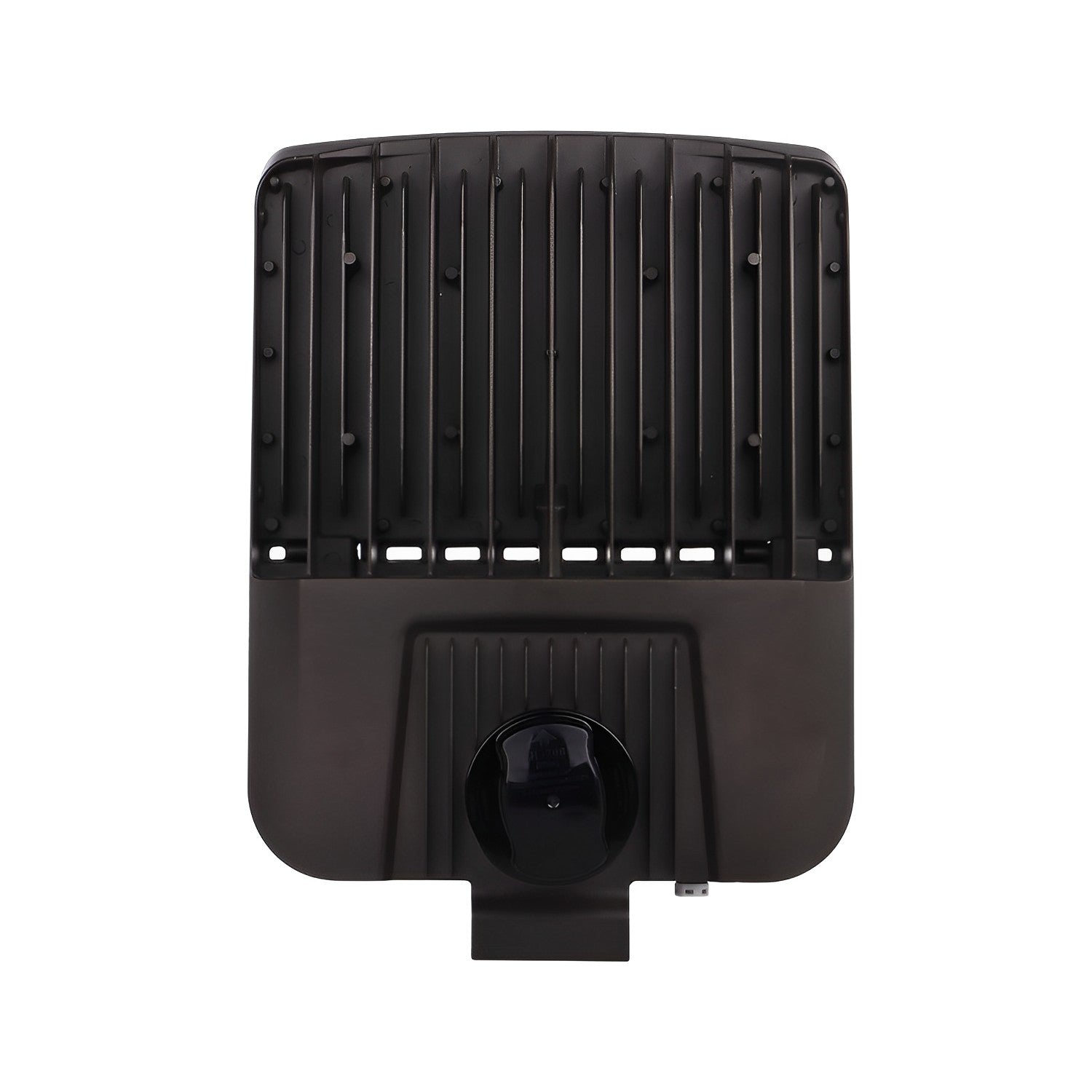 Back view of led street light or outdoor led parking lot lights with shorting cap