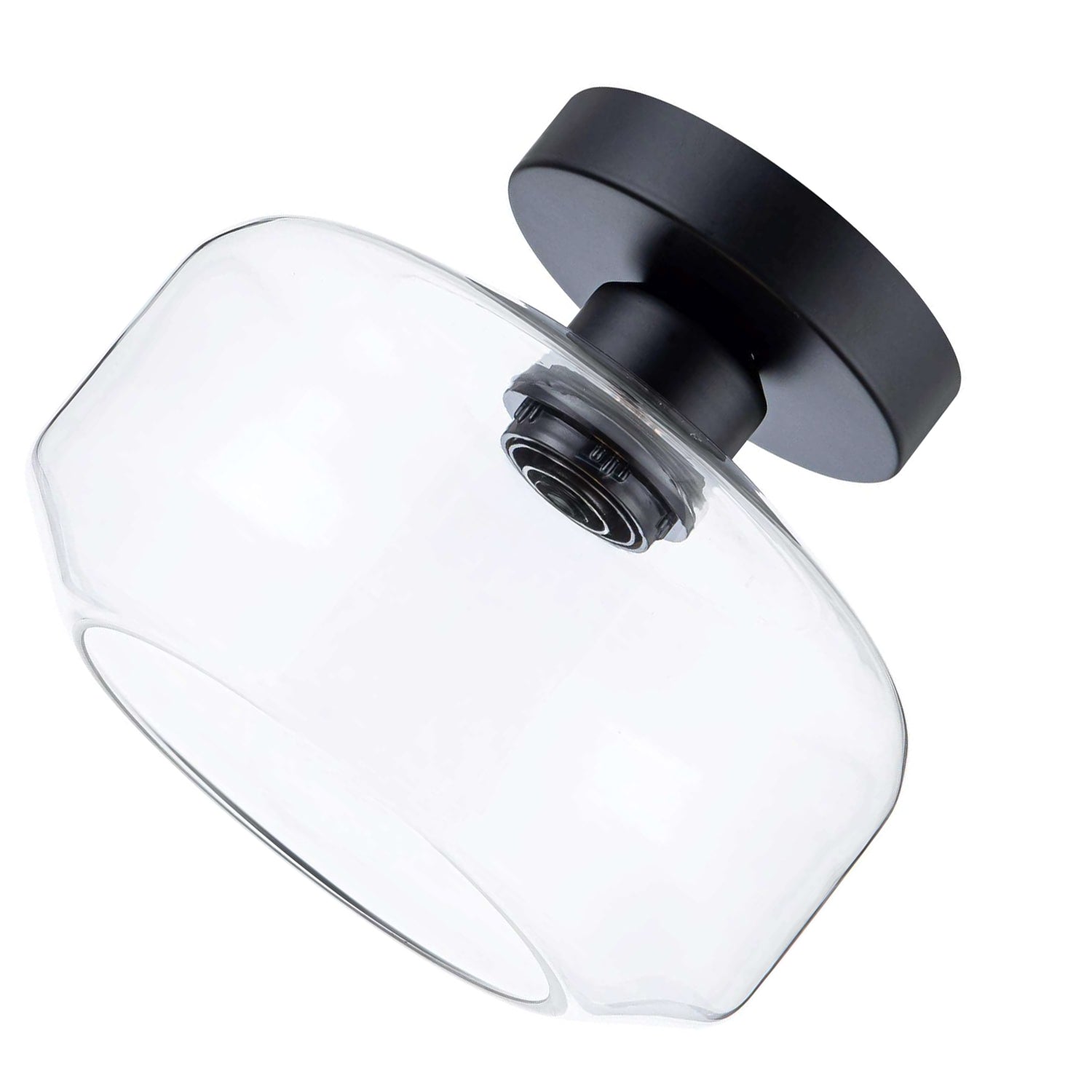 Crafted with a sturdy metal base and a crystal-clear glass shade for lasting beauty.
