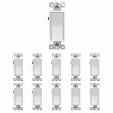 Enerlites Commercial Grade 20A Decorator Switch, Single Pole