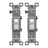 Enerlites Residential Grade 15A Toggle Switch, Single Pole