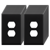 Enerlites Duplex Receptacle One-Gang Wall Plate, Over-Size