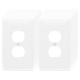 Enerlites Duplex Receptacle One-Gang Wall Plate, Over-Size