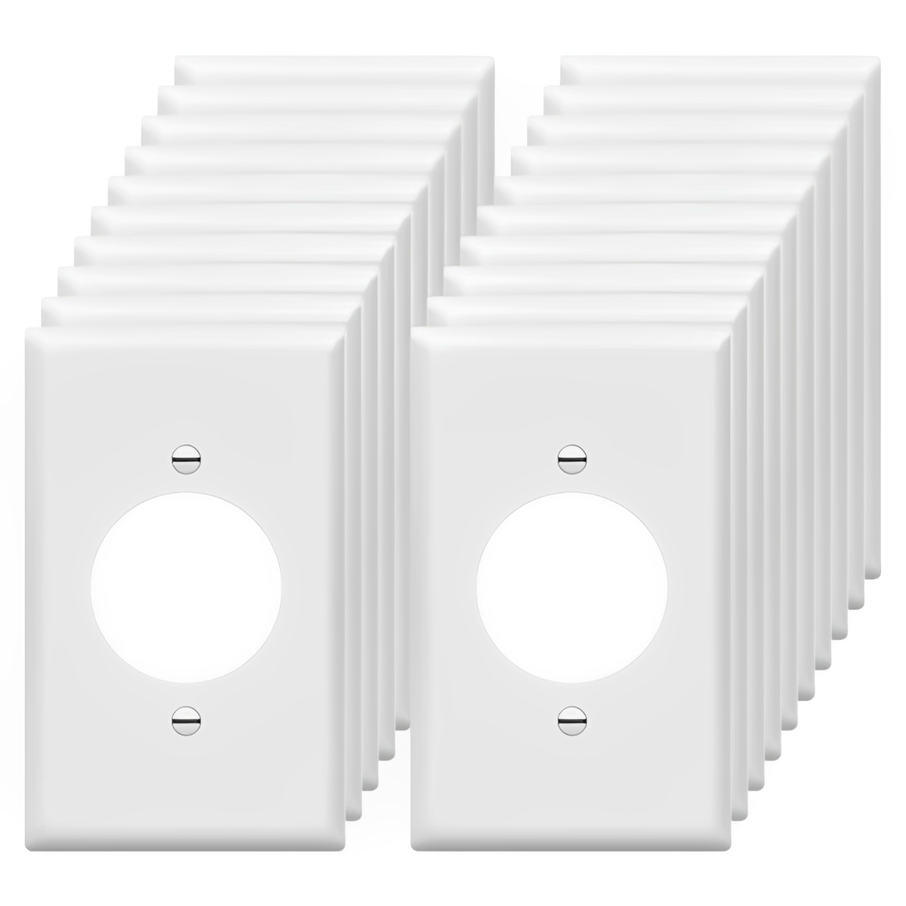 Enerlites Single Locking Receptacle One-Gang Wall Plate