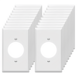 Enerlites Single Locking Receptacle One-Gang Wall Plate