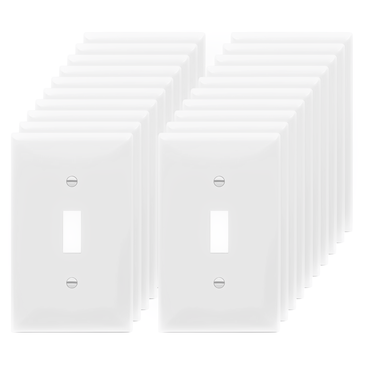 Enerlites Toggle Switch One-Gang Wall Plate, Mid-Size