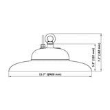 UFO High Bay 200W LED Fixture, NSF Food Safe Lighting, 28000 Lumens