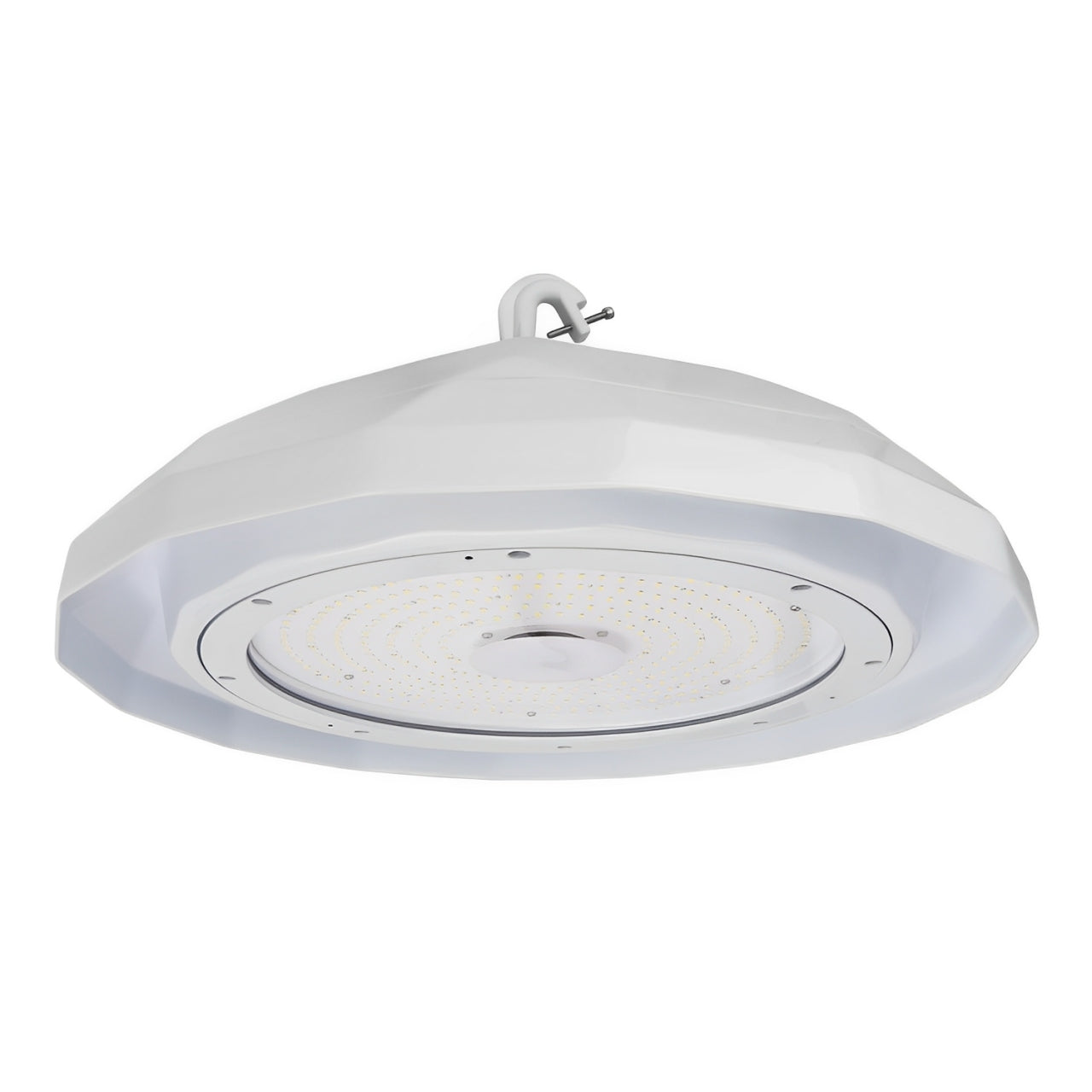 UFO LED High Bay Light Fixture, NSF Food Safe Lighting, 5000K Daylight, 200W, 30000 LM, 100-277V, Dimmable 0-10V, IP65/IP69K Waterproof