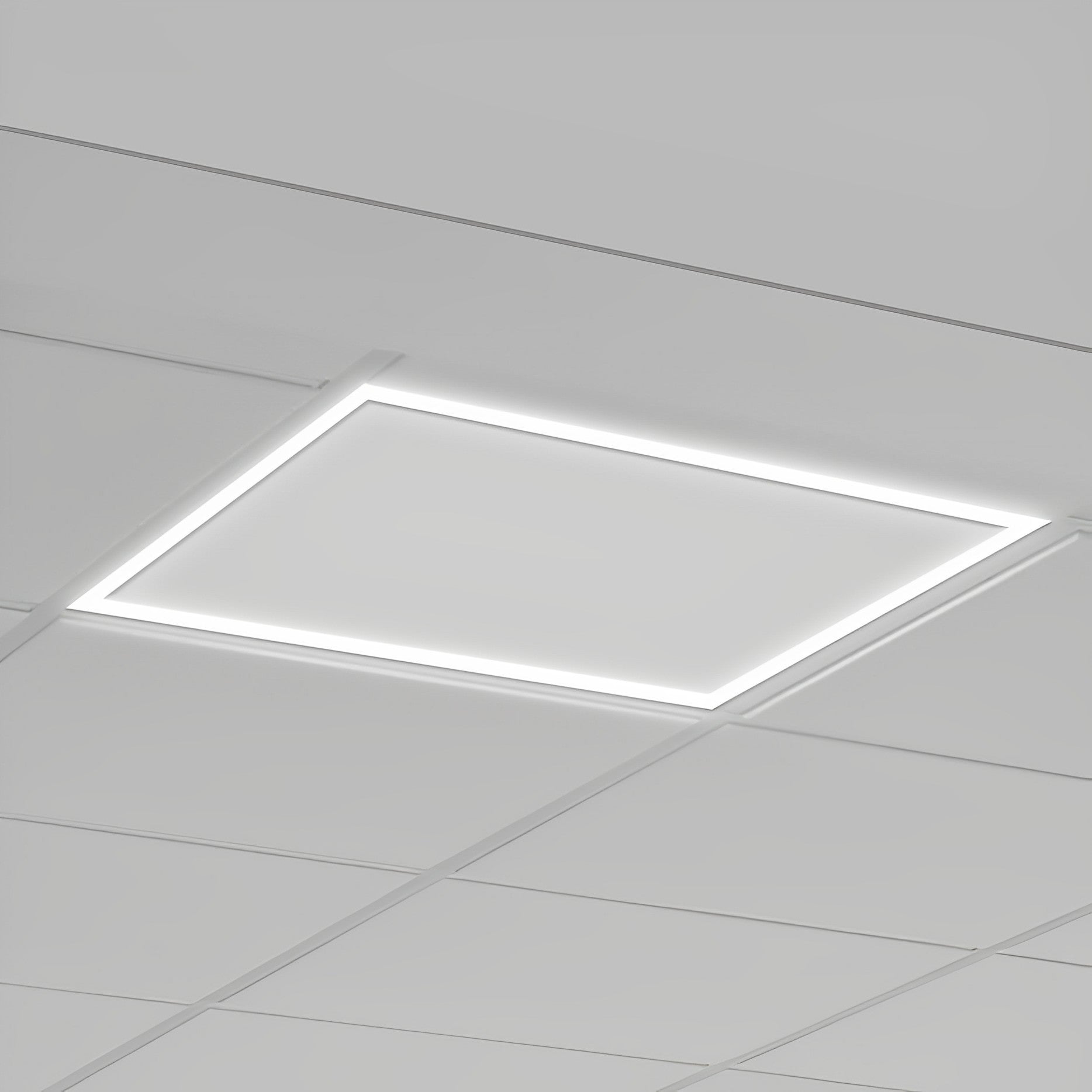 LED Grid Frame Ceiling Light, 40W/30W/20W, 2x2, Selectable Wattage & CCT, 5000 Lumens