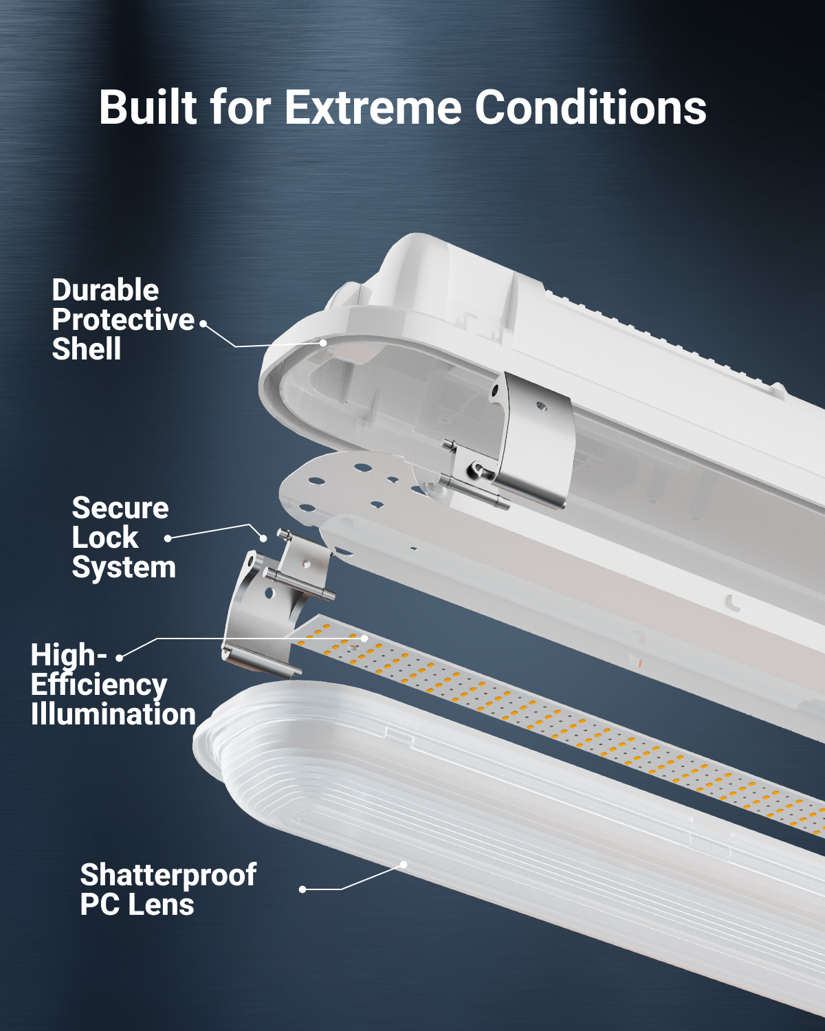Commercial grade quality of the fixture defines its endurance against frequent use and harsh conditions without compromising functionality.