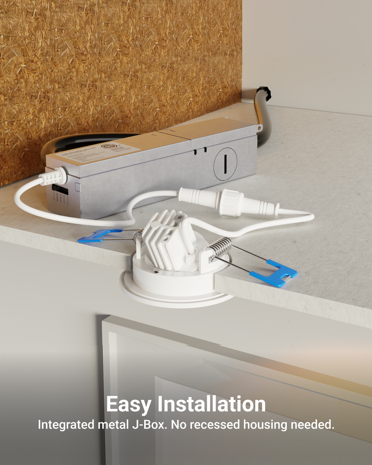 Recessed LED Lighting, 2 Inch, Slim Gimbal, Selectable CCT, 360 Lumens
