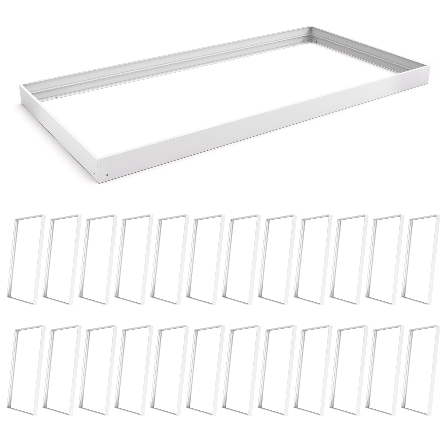 Surface Mount Kit for 2x4 LED Panel Lights, Aluminum Ceiling Frame Bracket