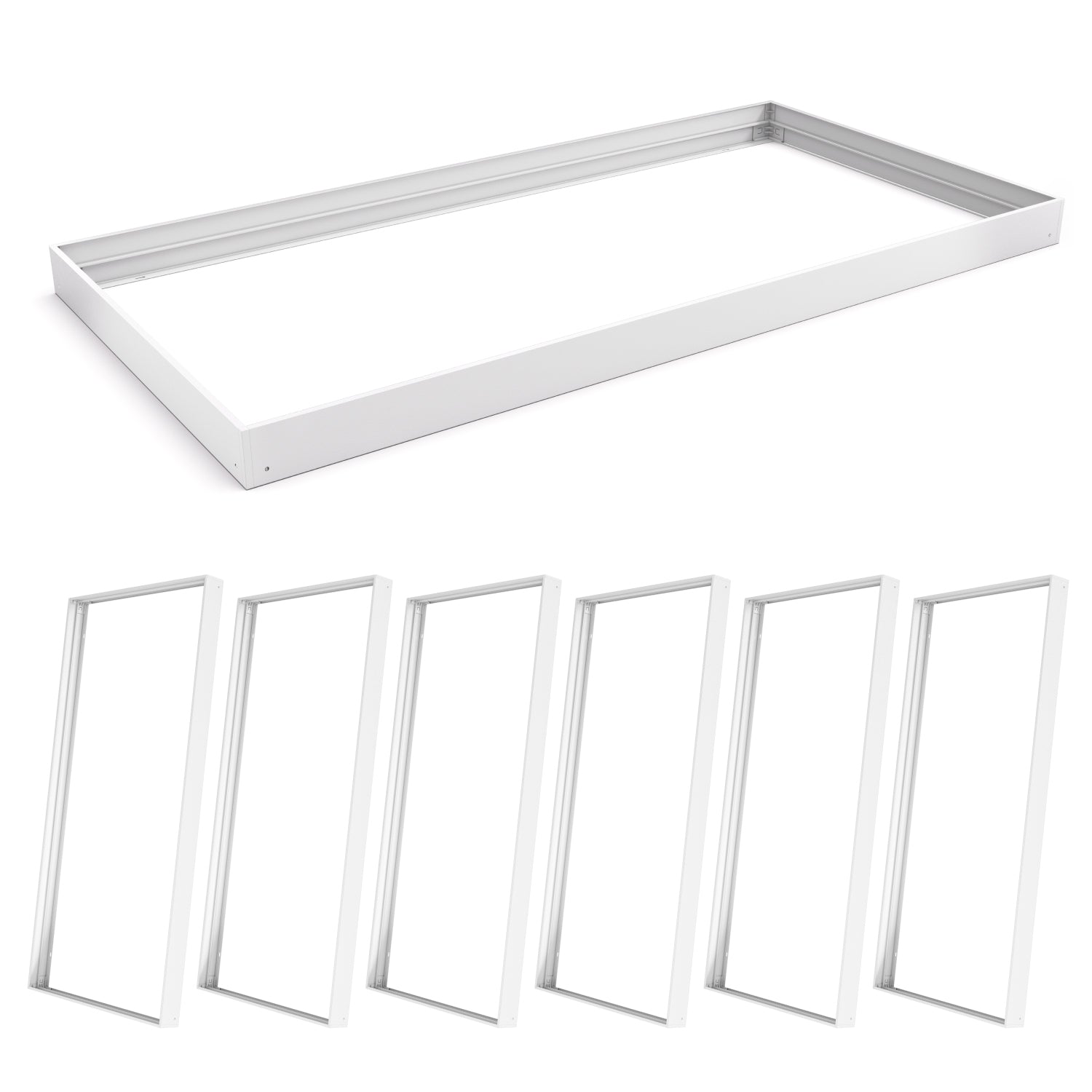 Surface Mount Kit for 2x4 LED Panel Lights, Aluminum Ceiling Frame Bracket