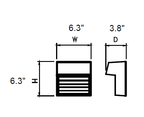 LED Black Wall Sconce, 9W, Obsidian, 350 Lumens