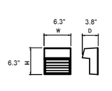 LED Black Wall Sconce, 9W, Obsidian, 350 Lumens