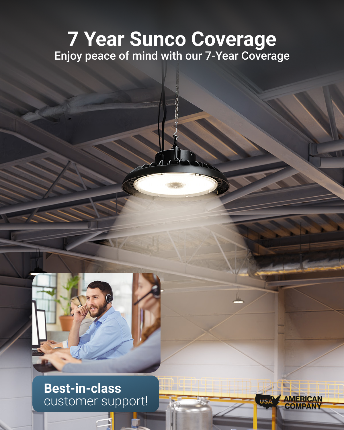 7 Year Protection! Say hello to a brighter future with Sunco benefits - industry-leading coverage, support, and peace of mind.