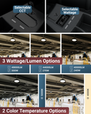 With selectable wattage and color temperatures to choose from, the UFO High Bay provides crisp lighting with optimal visibility.
