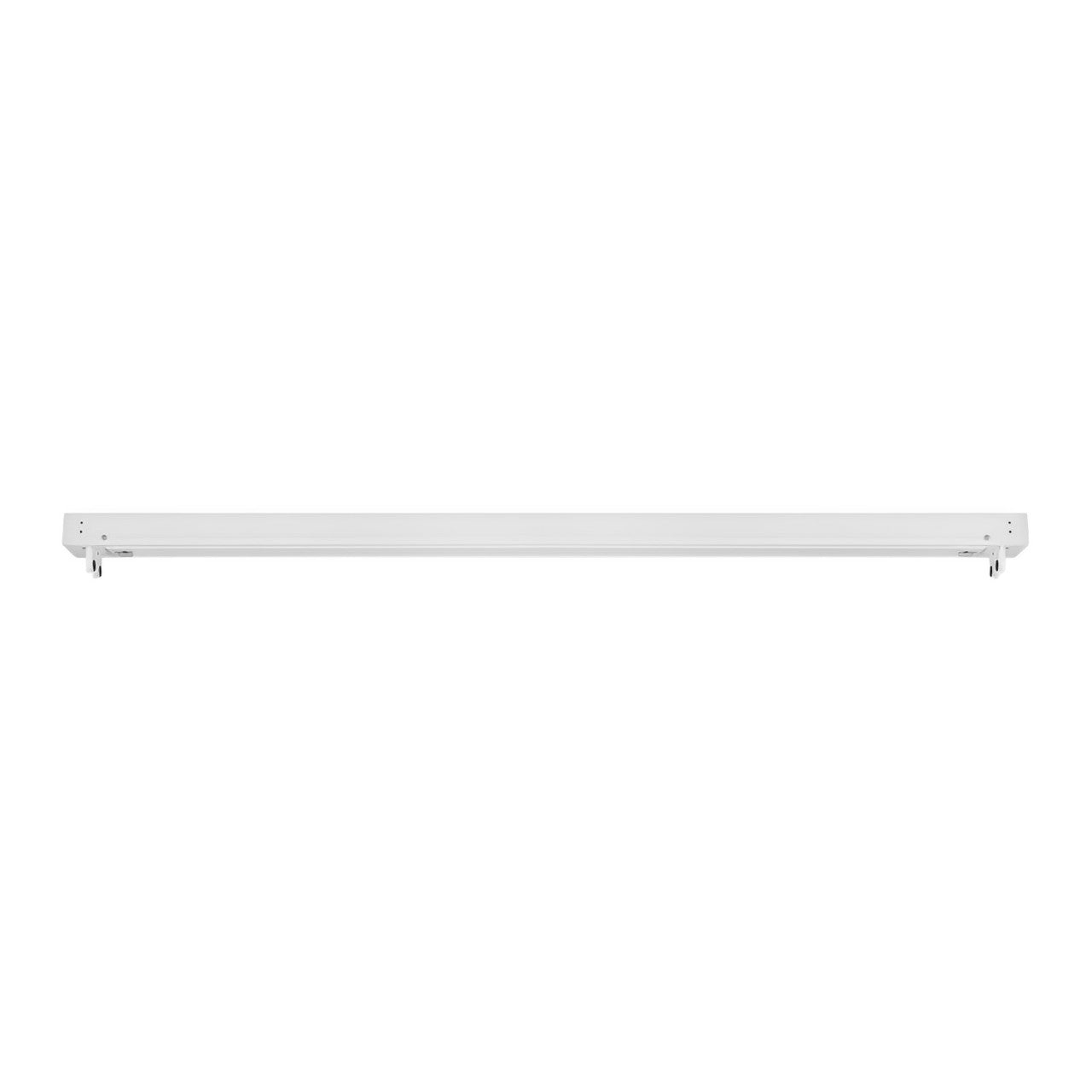 4ft T8 LED Ready Strip Light Fixture, White, Double-Lamp, Non-Shunted, Double Ended