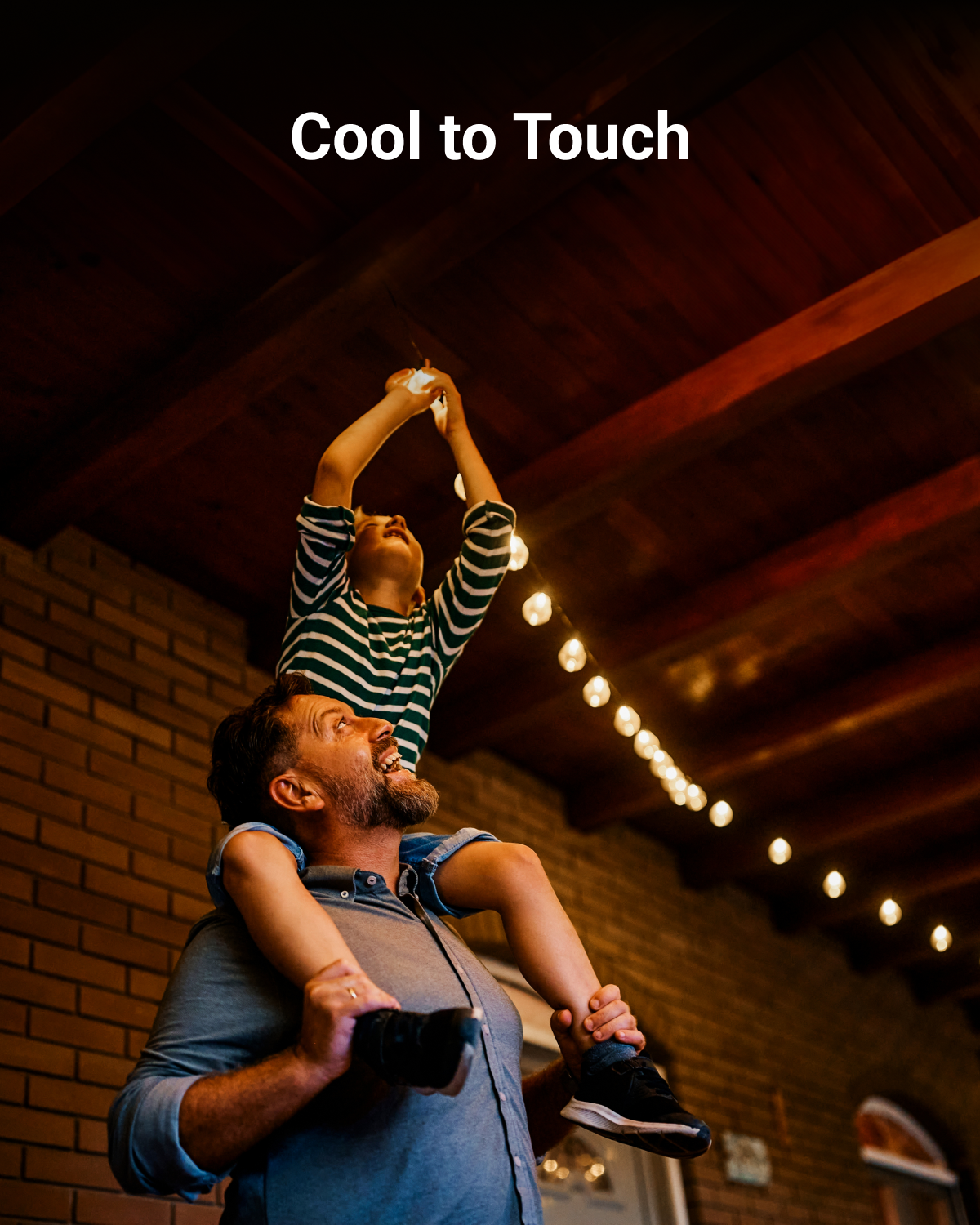 Our light bulbs will not overheat after a long while, so it is safe to touch them.