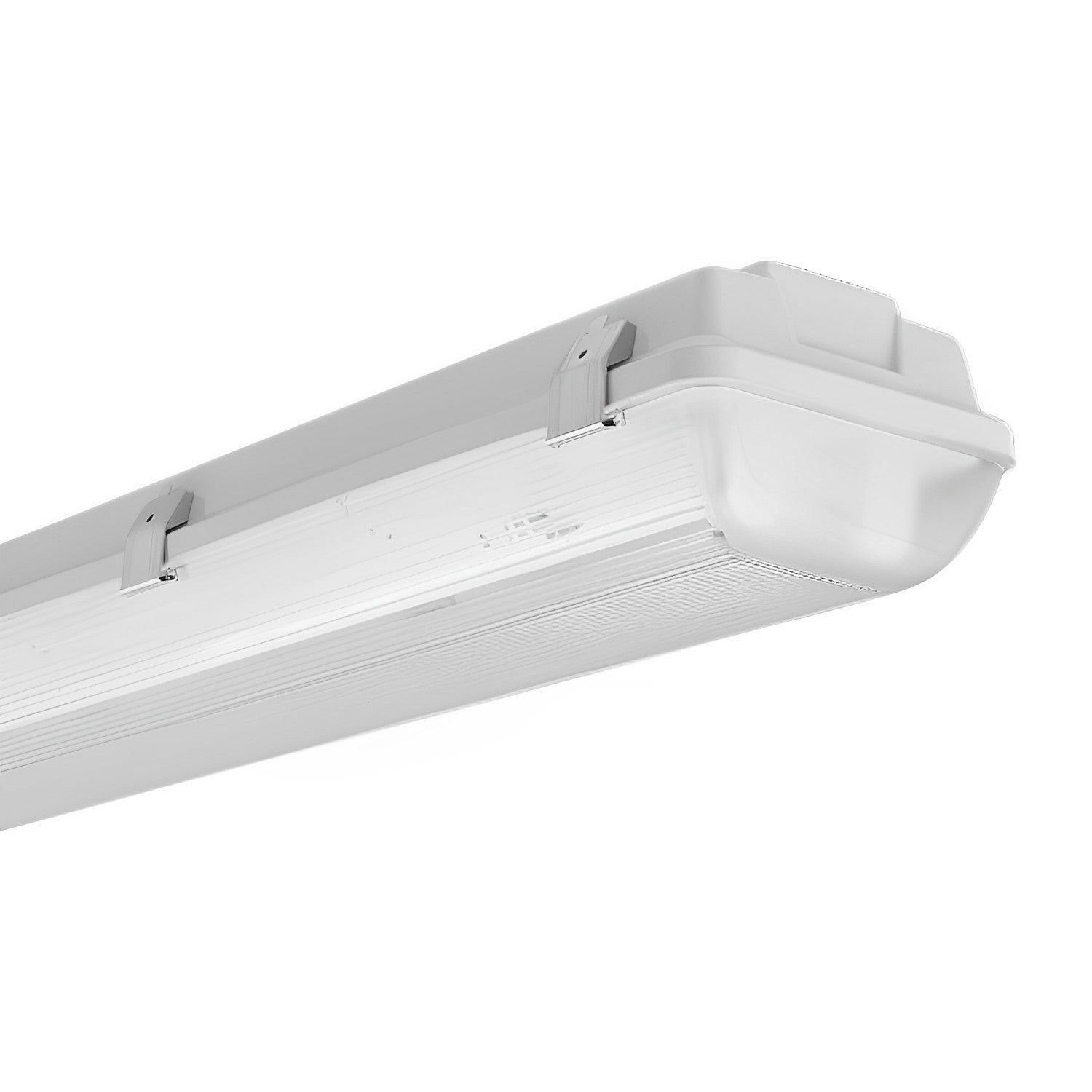 4FT LED Ready Vapor Tight Light Fixture - 2 Lamp or T8 Double Lamp - Non-Shunted - Double Ended - IP65 Waterproof Shop Light - 120-277V Vapor Proof Light for Car Wash Bays Horse Barn Shop Cold Storage & Garage