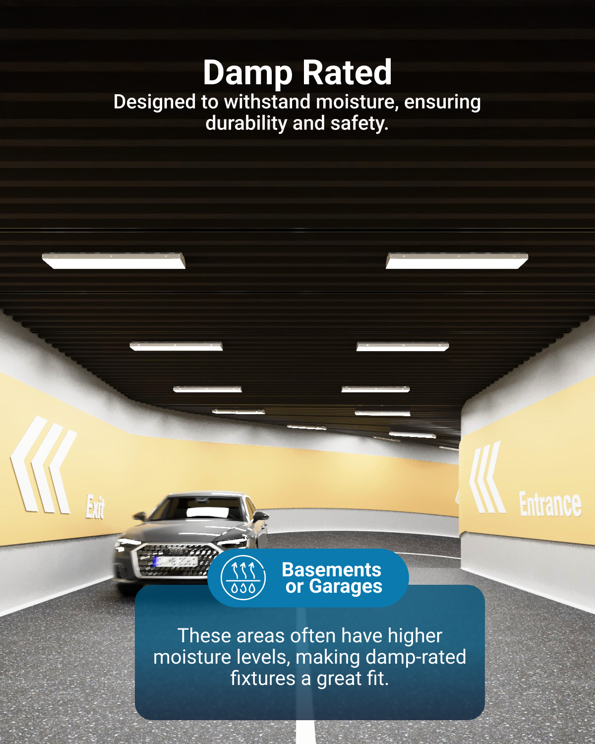 Ideal for offices, hospitals, schools, warehouses, retail stores, garages, workshops, and more.