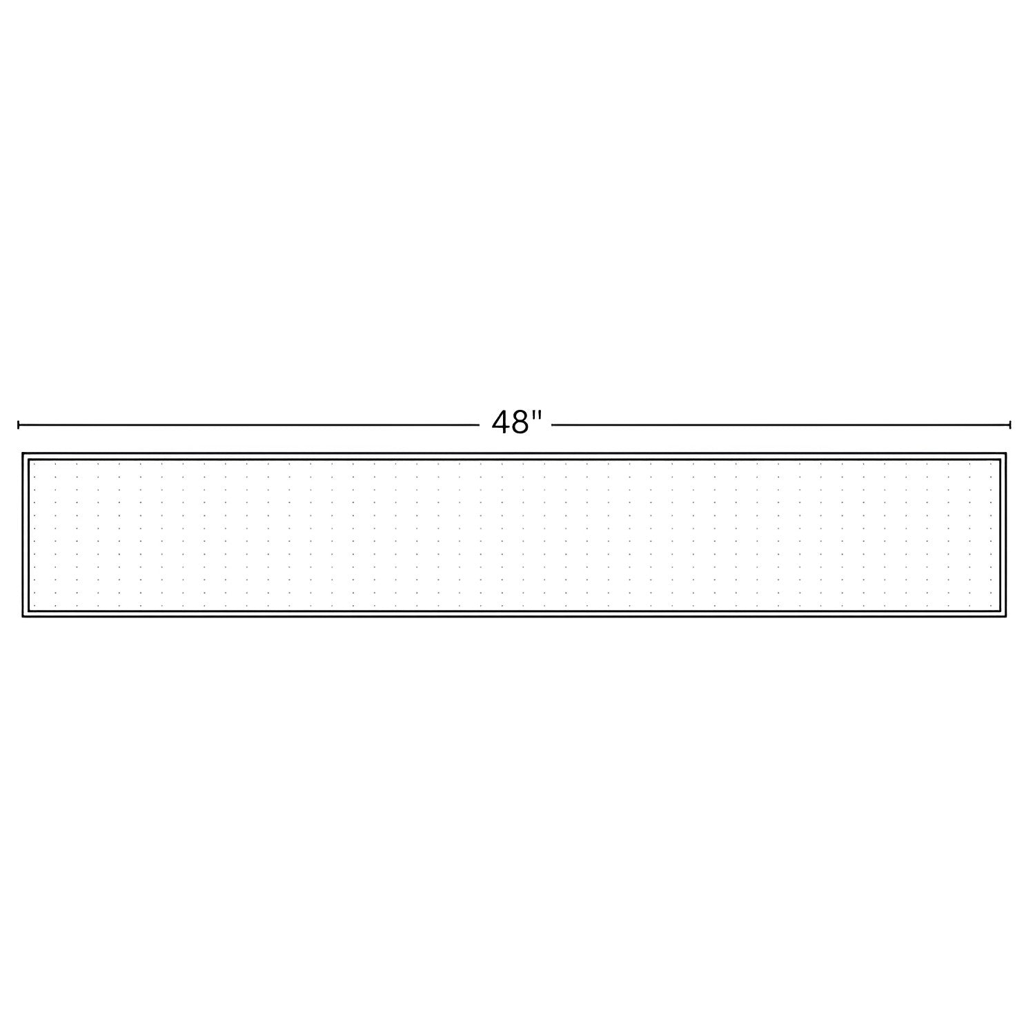 Dimensions of 4 ft light fixture or lighting fixture