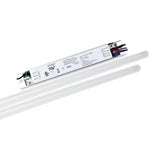 4ft LED Magnetic Strip Retrofit Kit, Frosted Lens, 32W, 2 Lights Bars, 3700 Lumens