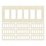 Enerlites Screwless Decorator/GFCI Six-Gang Wall Plate