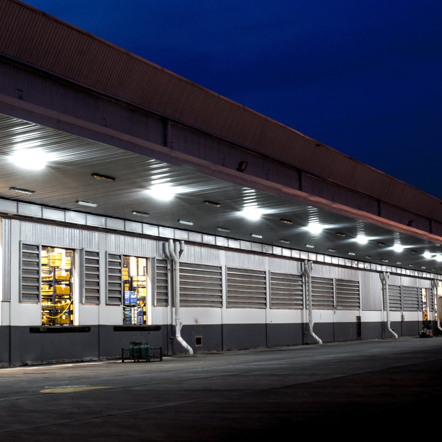 LED Canopy Light, White, 60W, Selectable CCT, 8400 Lumens