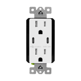 Enerlites 5A Dual USB-C Outlet, Tamper-Resistant 15A Duplex Receptacles