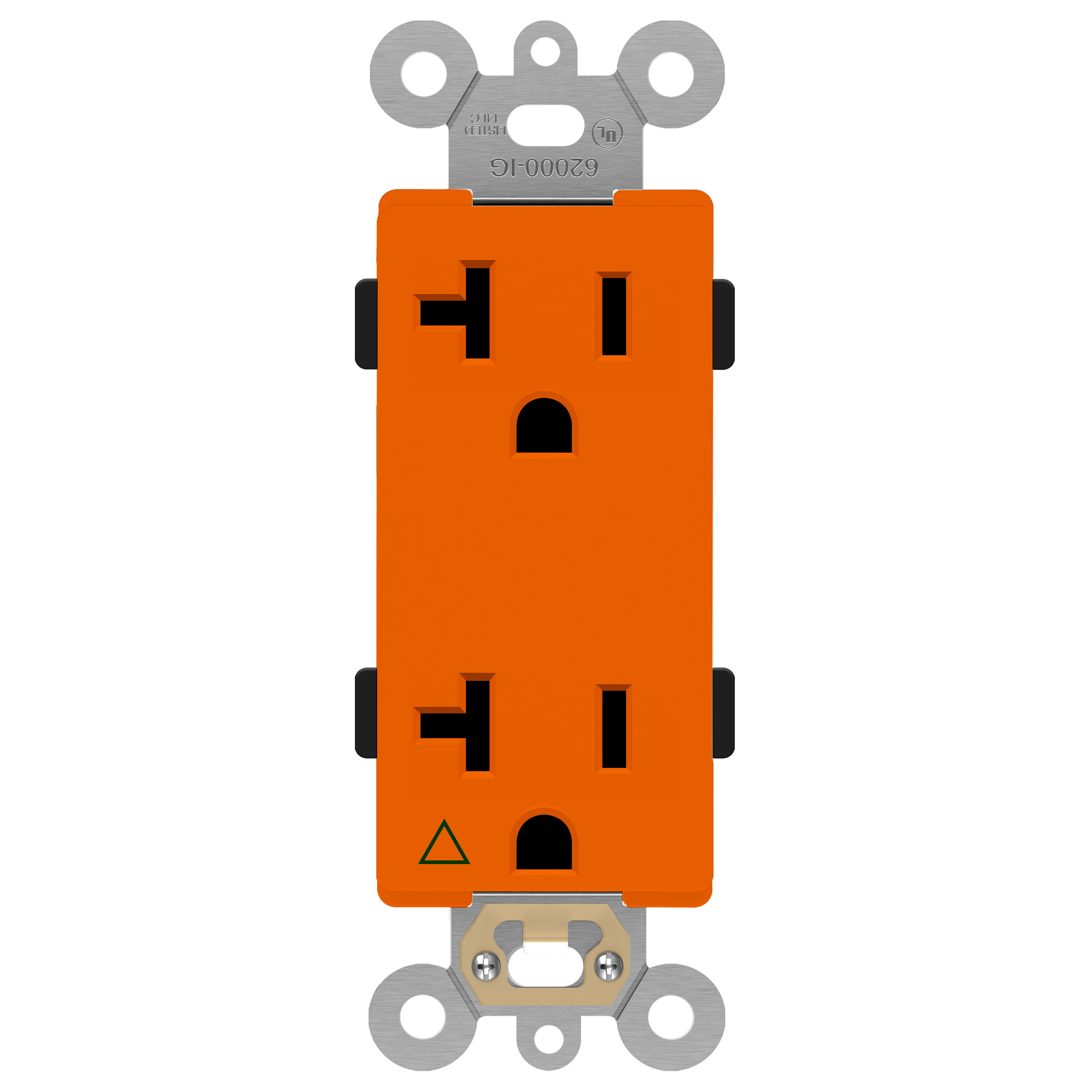 Enerlites Isolated Ground 20A Decorator Duplex Receptacle