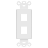 Enerlites 2-Port Decorator Data Wall Plate Insert