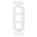 Enerlites 3-Port Decorator Data Wall Plate Insert