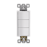 Enerlites 15A Triple Rocker Switches