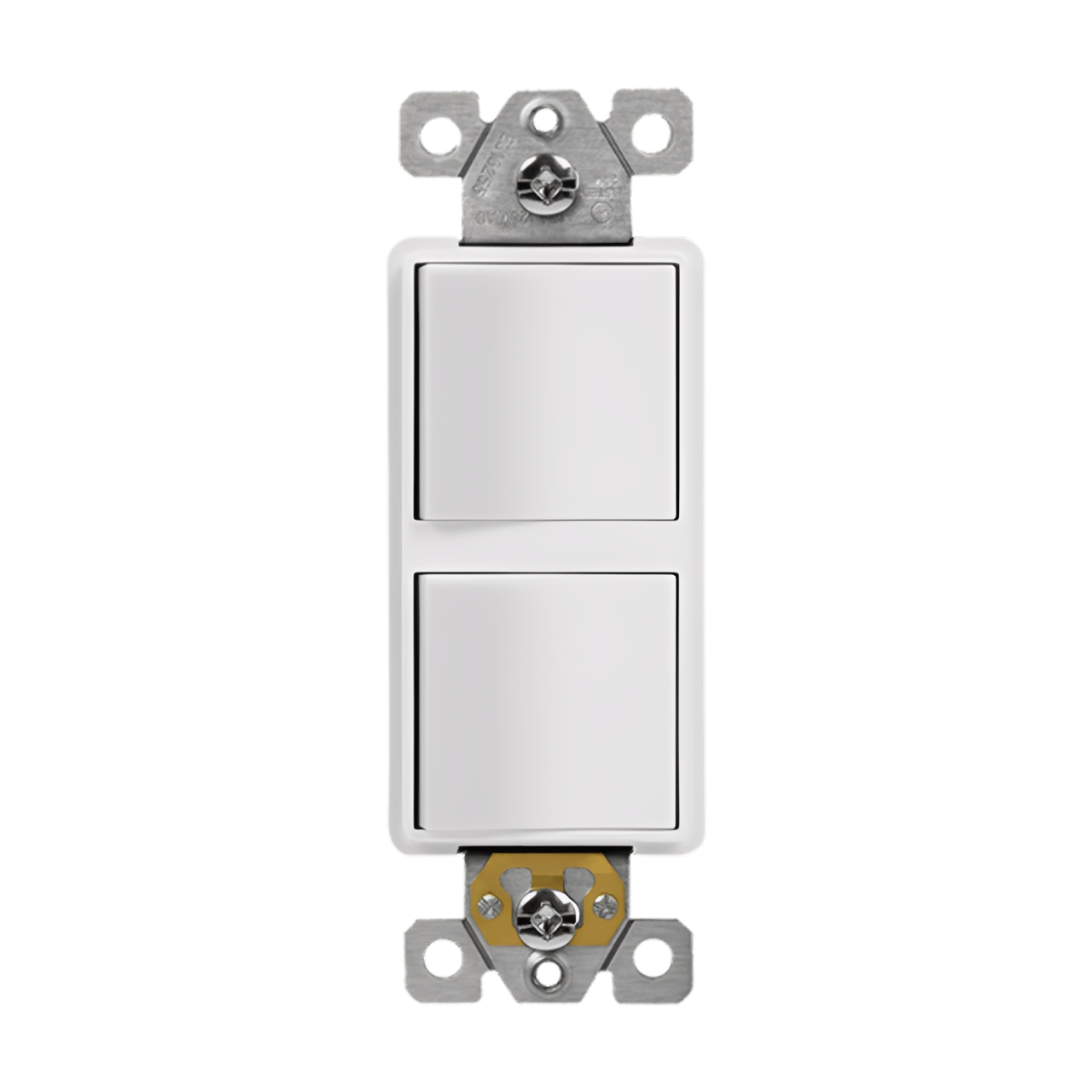 Enerlites 15A Dual Rocker Switches, Single Pole