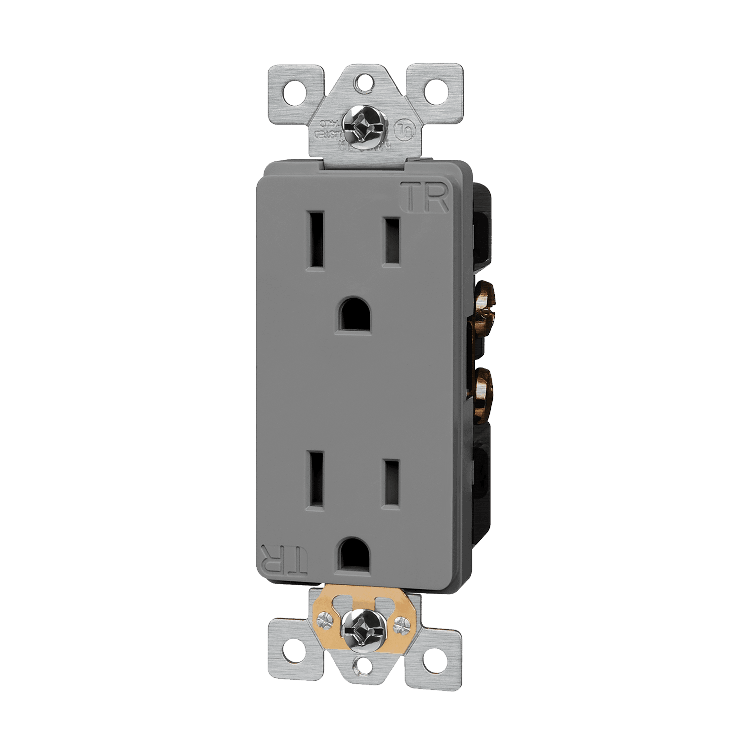 Enerlites Industrial Grade Heavy Duty 15A Decorator Tamper Resistant Receptacle, 5-15R