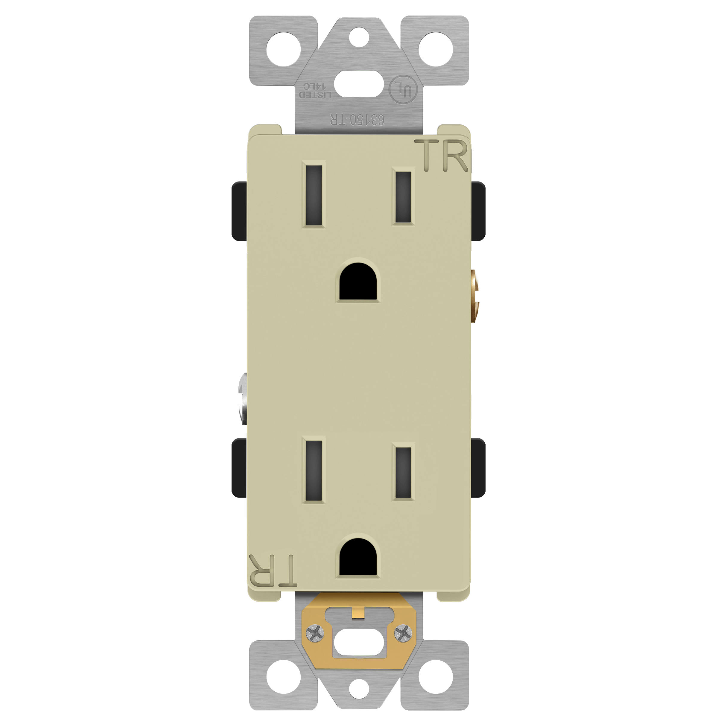 Enerlites Industrial Grade Heavy Duty 15A Decorator Tamper Resistant Receptacle, 5-15R