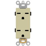 Enerlites Industrial Grade Heavy Duty 15A Decorator Receptacle, 6-15R