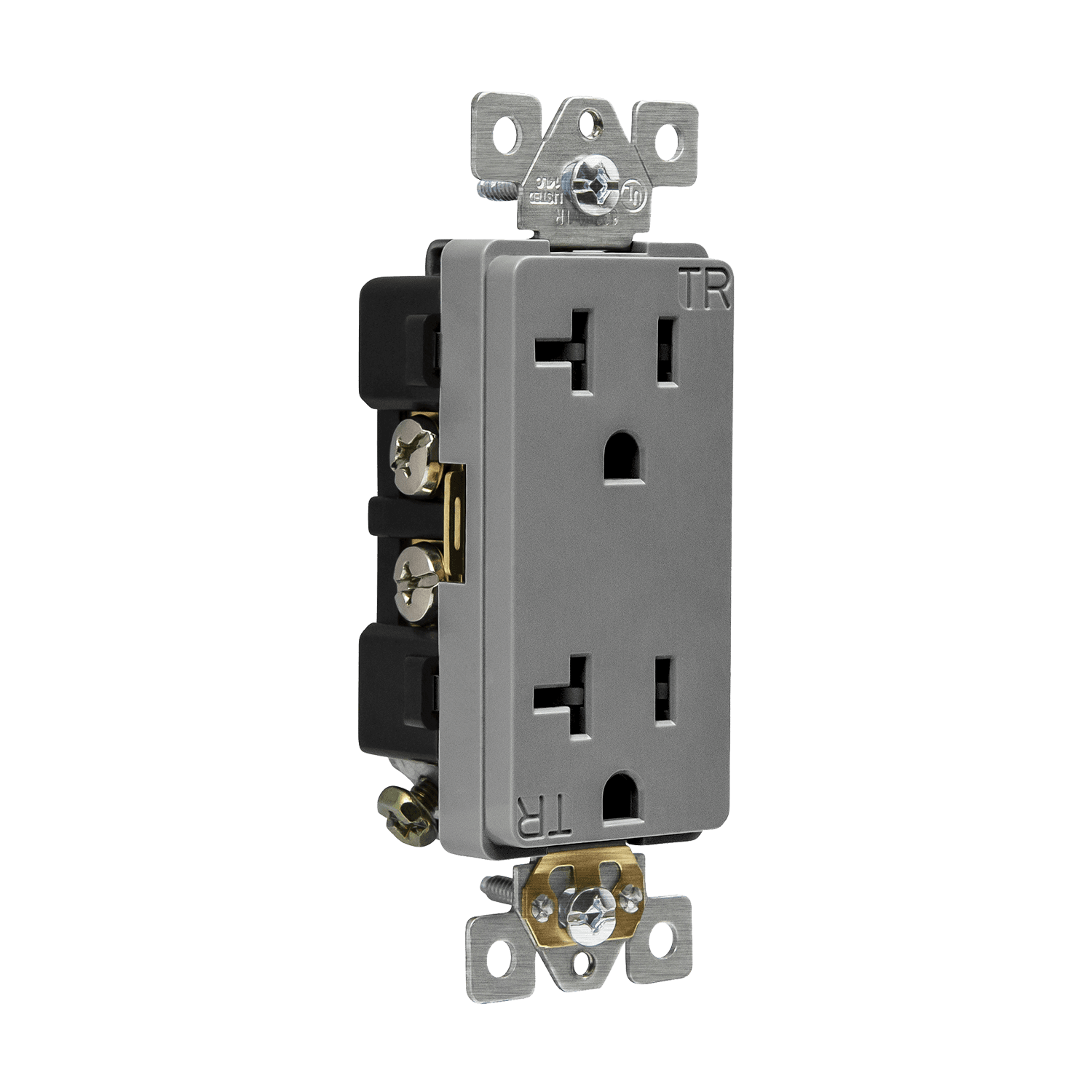 Enerlites Industrial Grade Heavy Duty 20A Decorator Tamper Resistant Receptacle, 5-20R