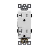 Enerlites Half Controlled 20A Tamper-Resistant Decorator Style Plug Load Receptacle, 5-20R