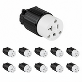 Enerlites Straight Blade Cord Connector, 20A, 5-20C